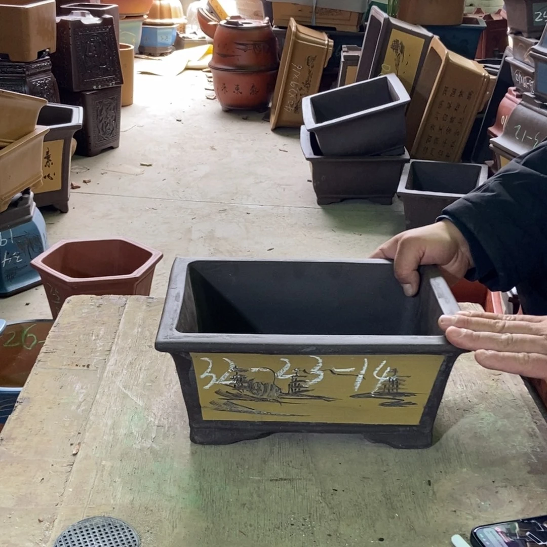 紫砂花盆紫砂紫砂