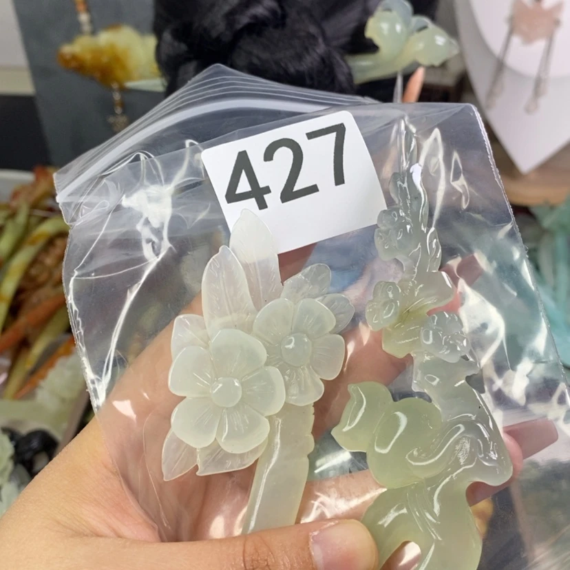 【闪购商品】岫玉发饰未镶嵌L****h发簪