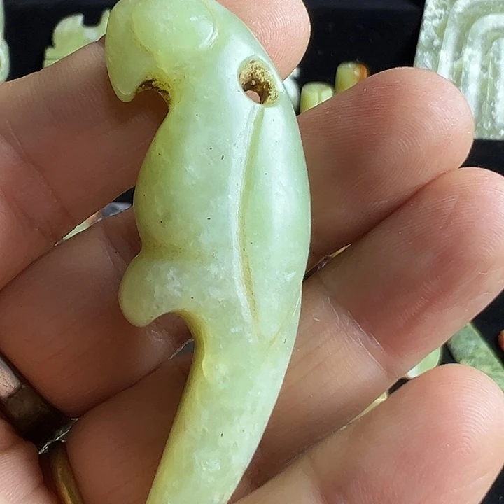 玉鸟摆件器形件特价不退