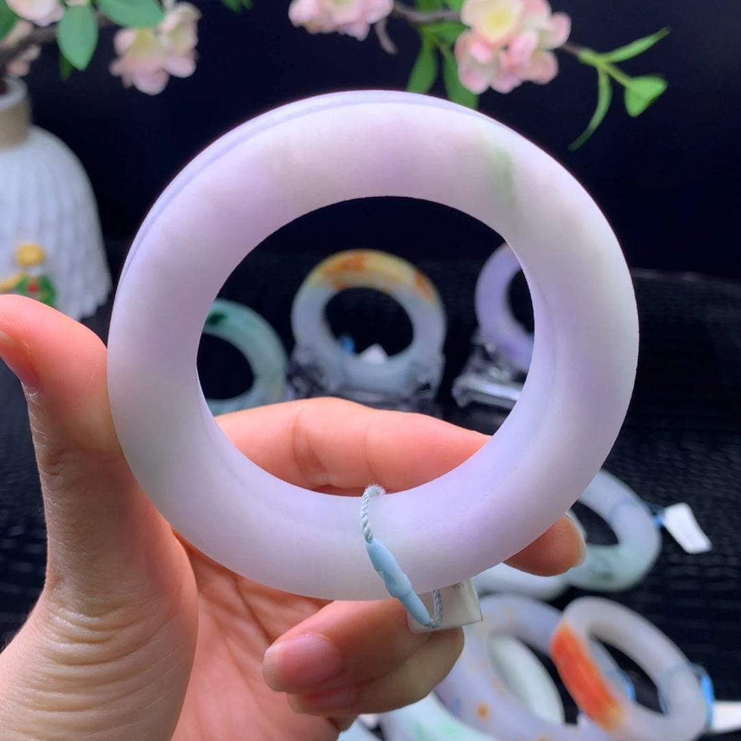 定制翡翠未镶嵌手镯55-65