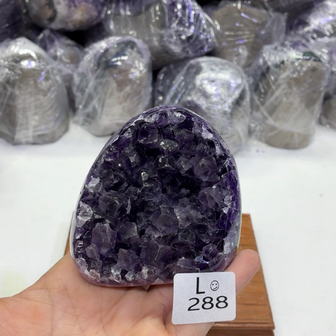 水晶未镶嵌摆件天然紫水晶