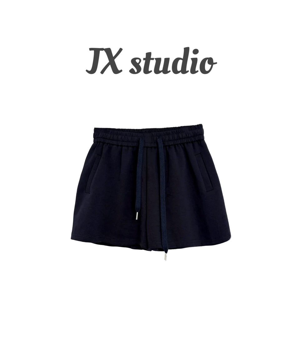 静贤【夏日柔光】夏季新款韩版百搭气质休闲短裤