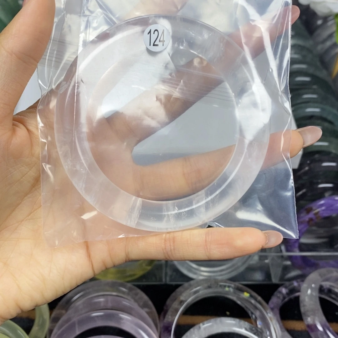 爆***.水晶手镯未镶嵌手镯