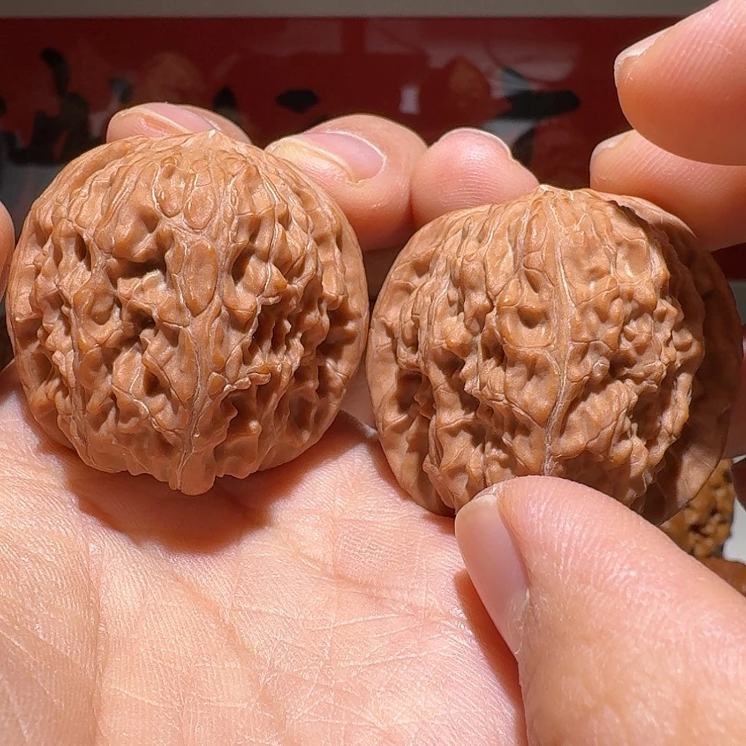 吊坠文玩核桃38全品房山水晶磨