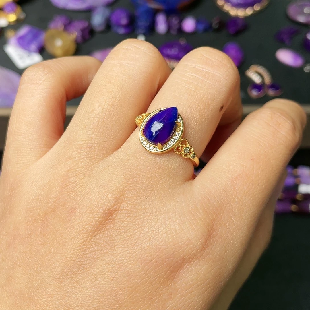 苏纪石（舒俱来）戒指银S925镶嵌