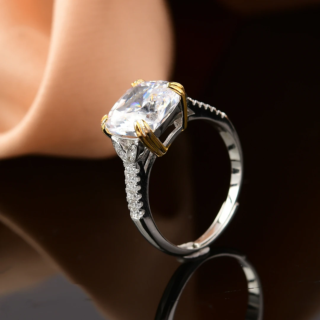 [南非甄选】 NFZX 高端定制 LC-014   白色方糖戒指 5