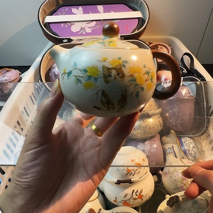 颜瓷闪购链接商品猫咪西施壶