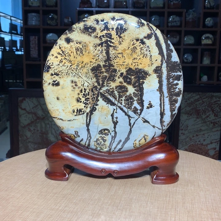 ，广西国画石摆件，收藏观赏