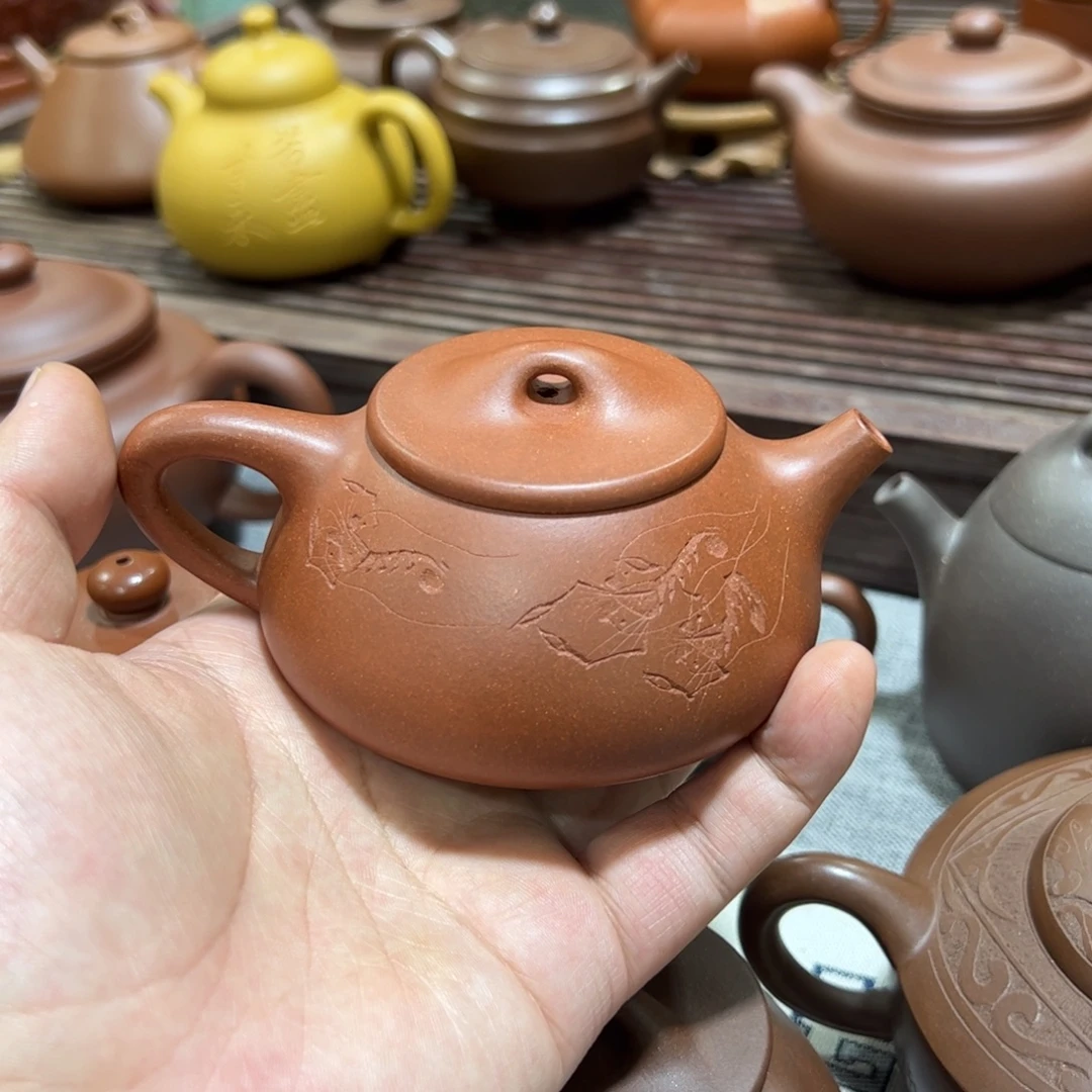 紫砂茶壶健健康康平平安安