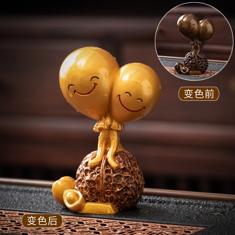 高档精品可养变色和气生财茶宠摆件可爱家用茶具配件小茶玩摆设
