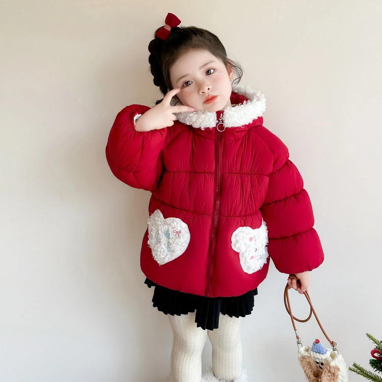 童装女童棉服2025新款冬季儿童冬装保暖棉衣宝宝秋冬洋气加厚外套