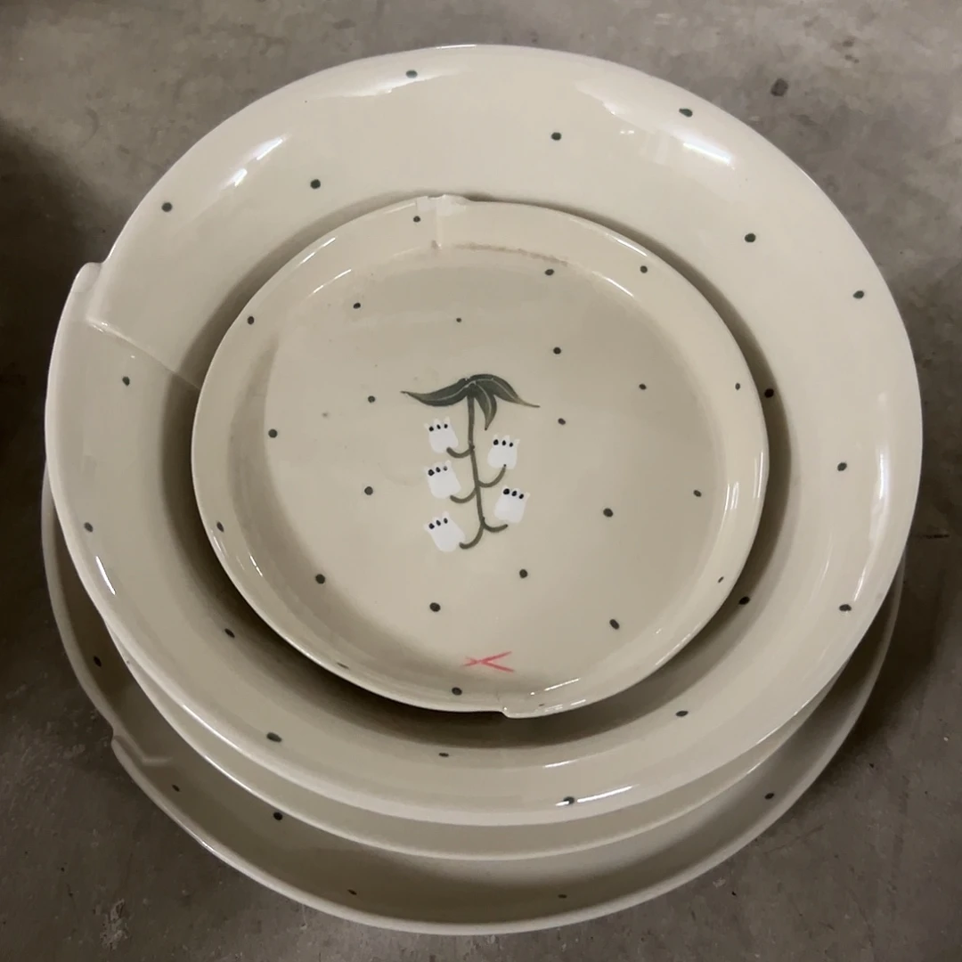 项***太搪瓷微瑕铃兰一套448