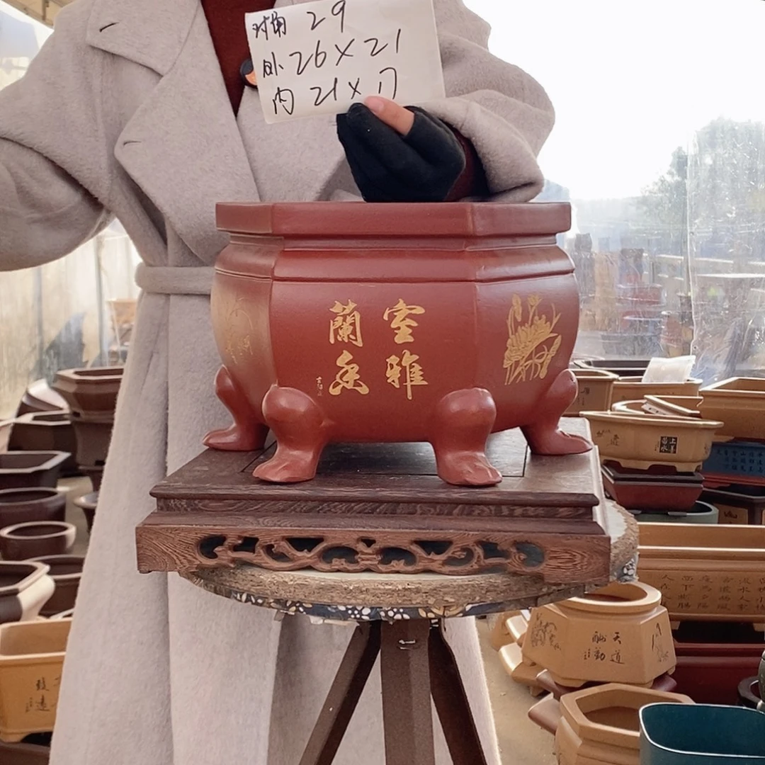 紫砂花盆紫砂花盆