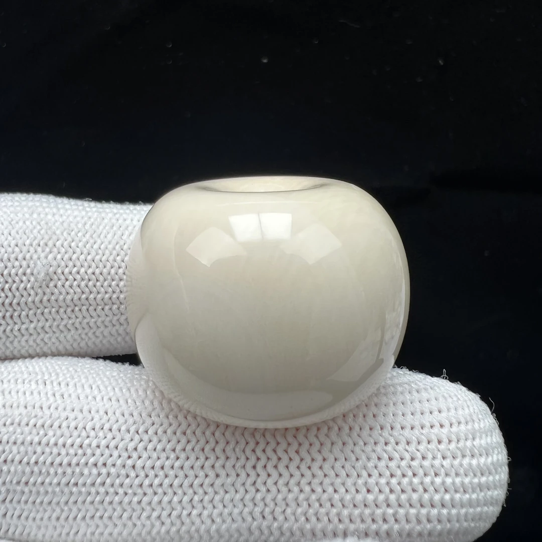 S4626天然猛犸牙平安扣27*20.9mm支持鉴定 假一罚四