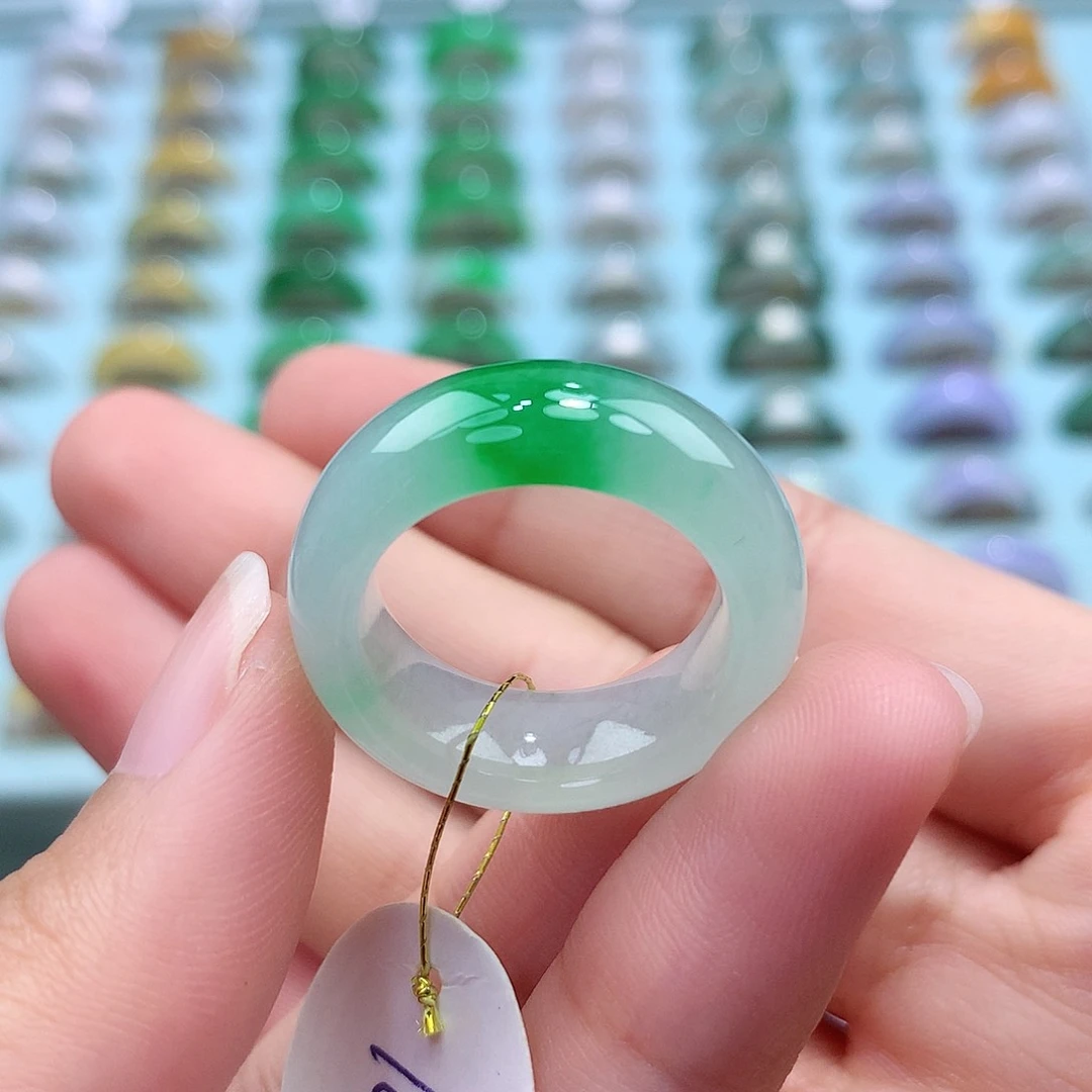 未镶嵌戒指翡翠1617圈