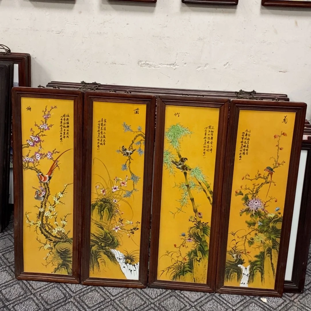 瓷片80*28*4 景德镇瓷板画柴窑烧制