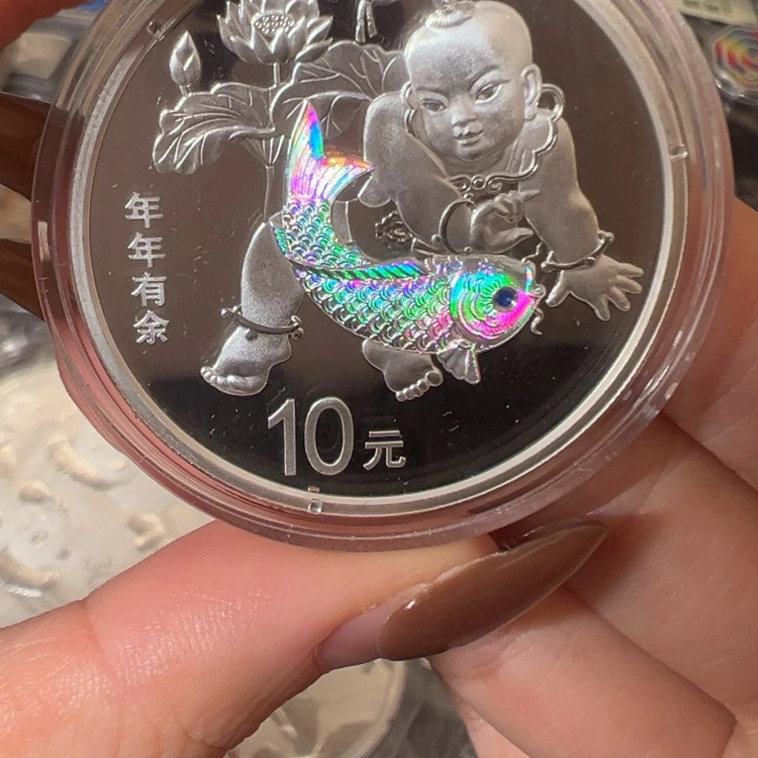 纯金年年有余带证书