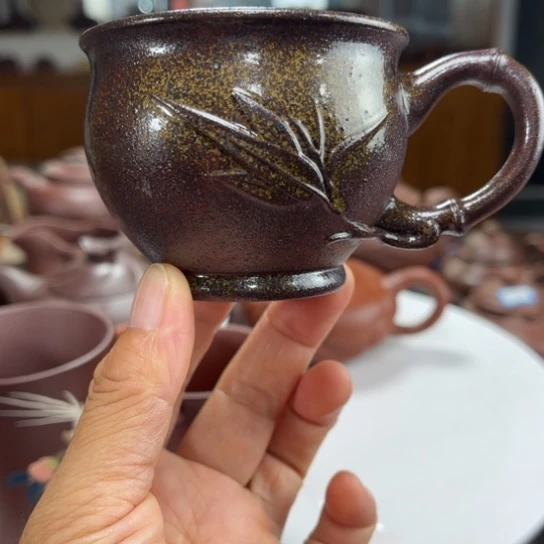 茶壶紫砂紫砂花茶