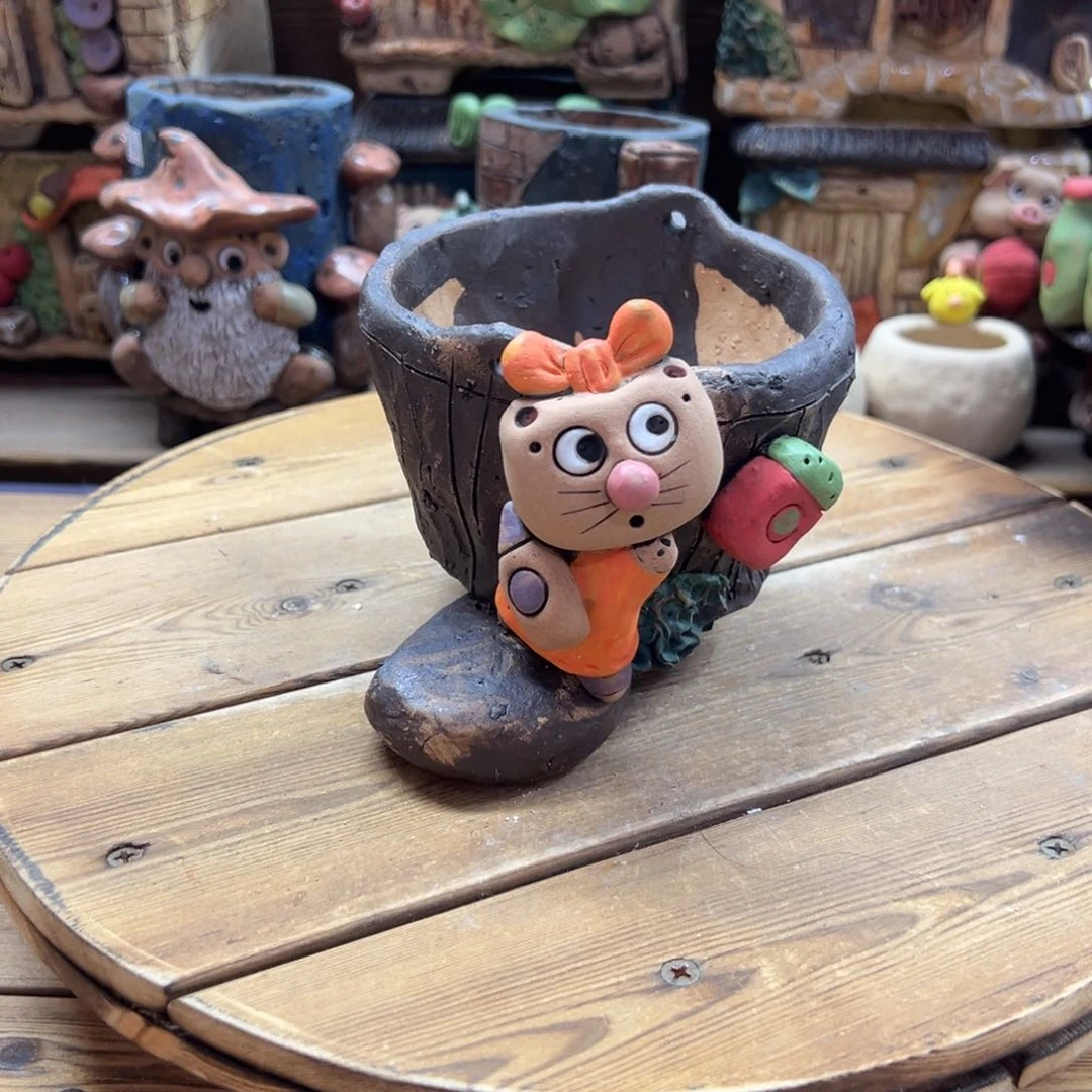 嘻哈多肉花盆百搭