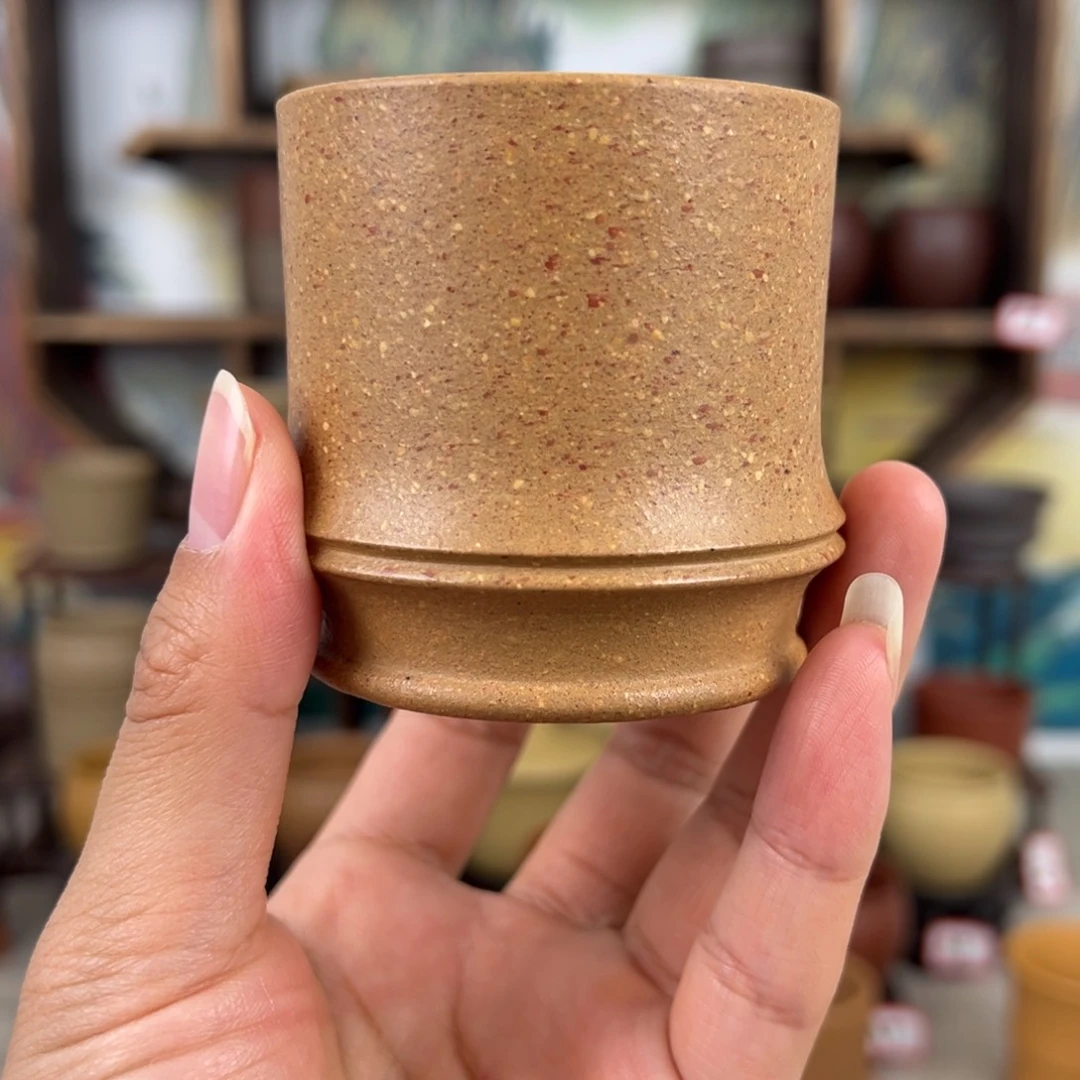 紫砂茶杯拙器甄选，纯原本矿。