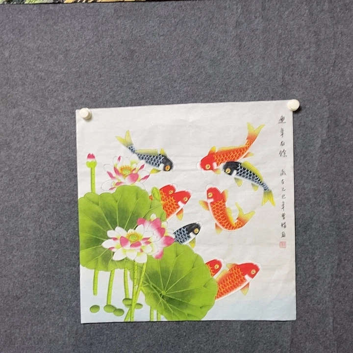 国画四尺斗方工笔一幅