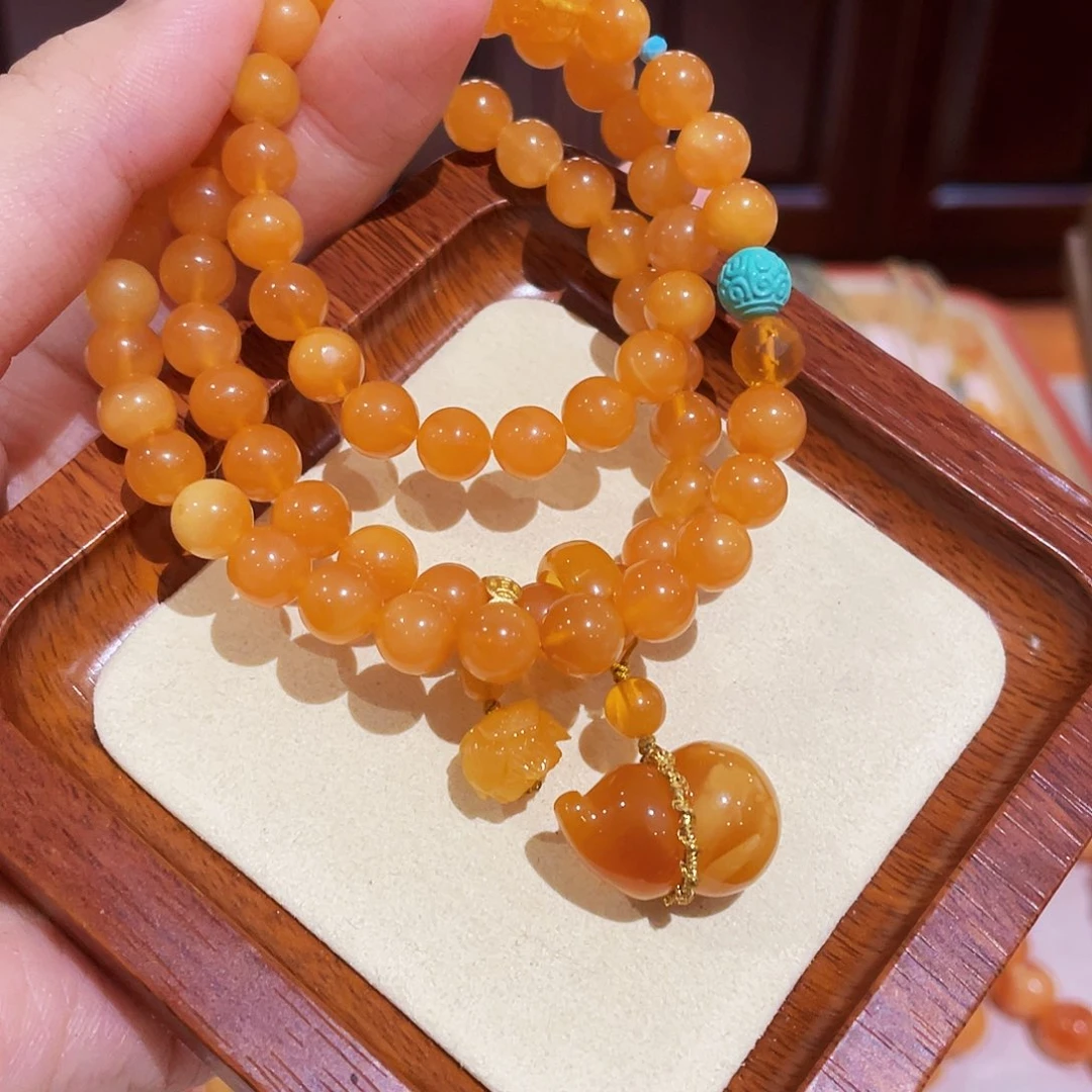 蜜蜡手链未镶嵌手串