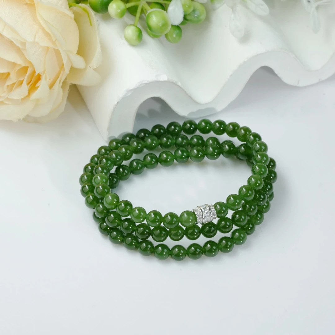 【小北严选】和田玉DIY多圈手串约5.5mm【多样性发一件】-WH06X391