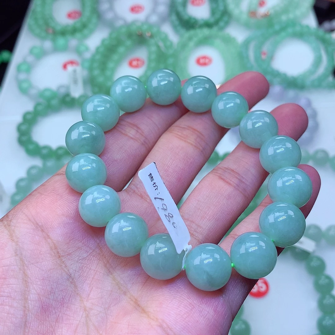 翡翠未镶嵌毛衣链卡13