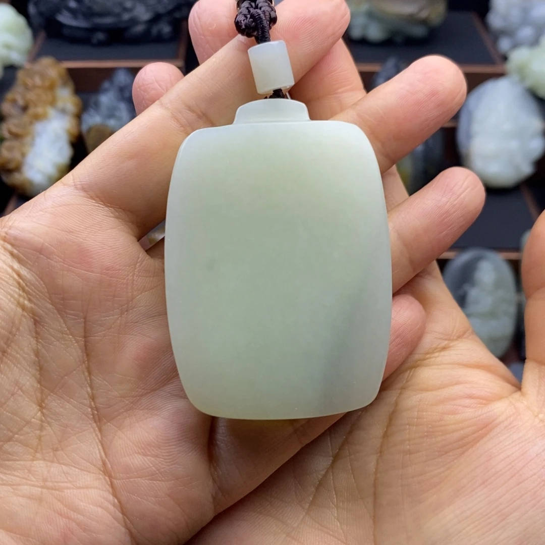 和田玉未镶嵌挂件