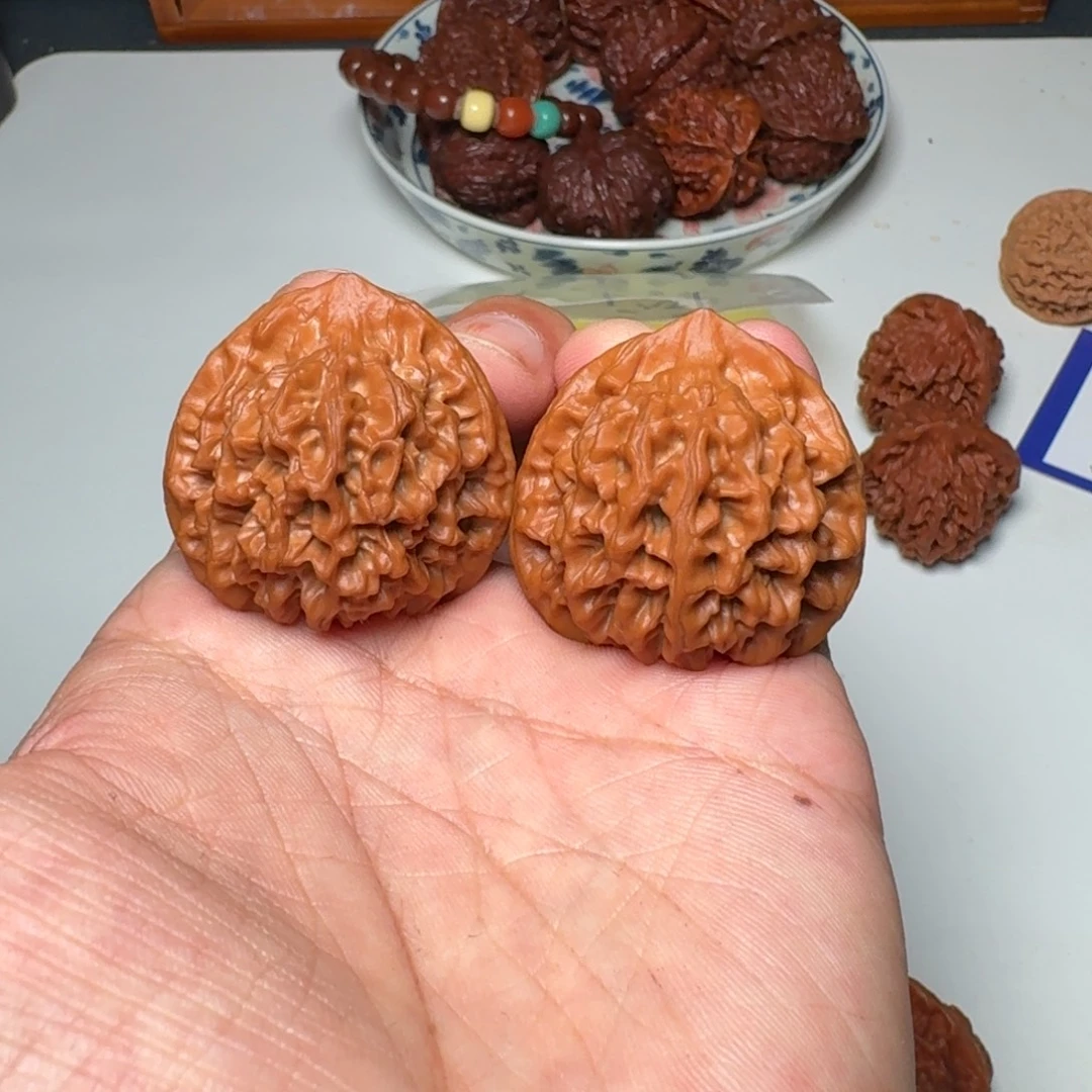 把件文玩核桃宝鸡秦闷三角状38