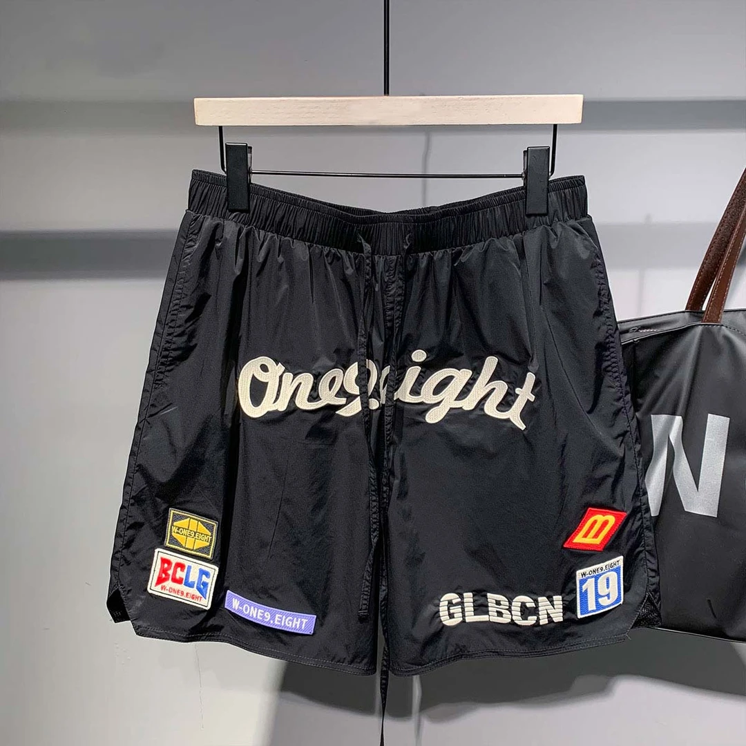 美式潮牌短裤夏季男宽松休闲运动高街篮球五分裤潮流透气沙滩中裤