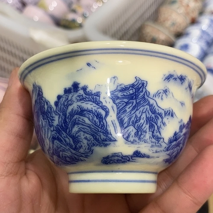 摆件景德镇陶瓷主人杯1456