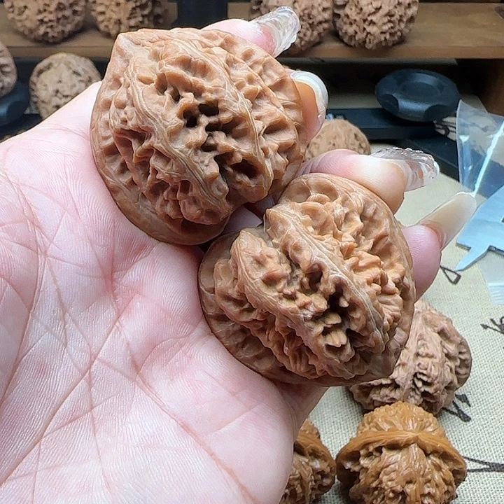 把件文玩核桃三羊骨