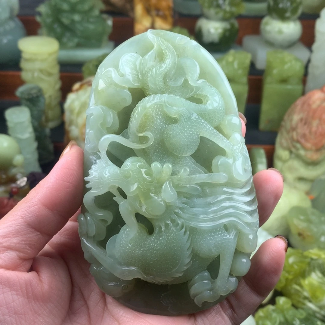 岫玉未镶嵌手把件