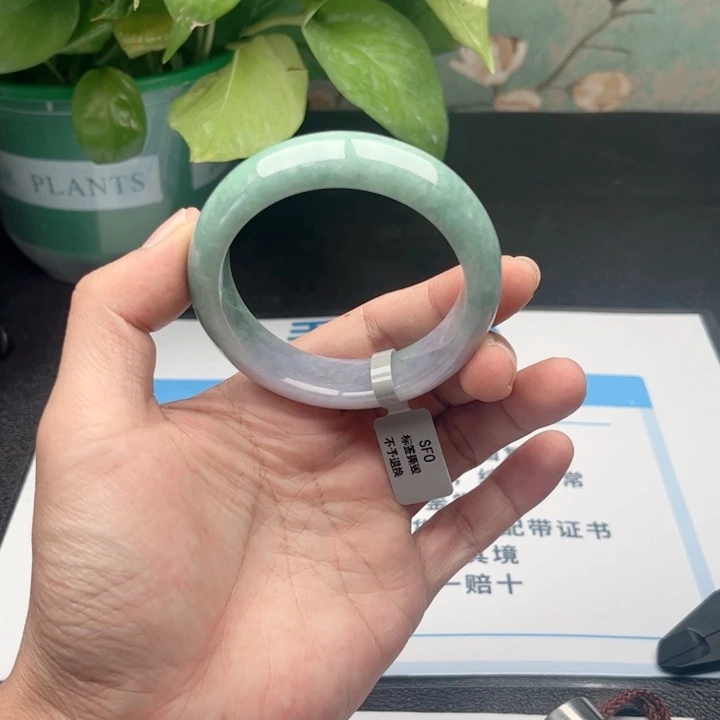未镶嵌手镯翡翠5455 15
