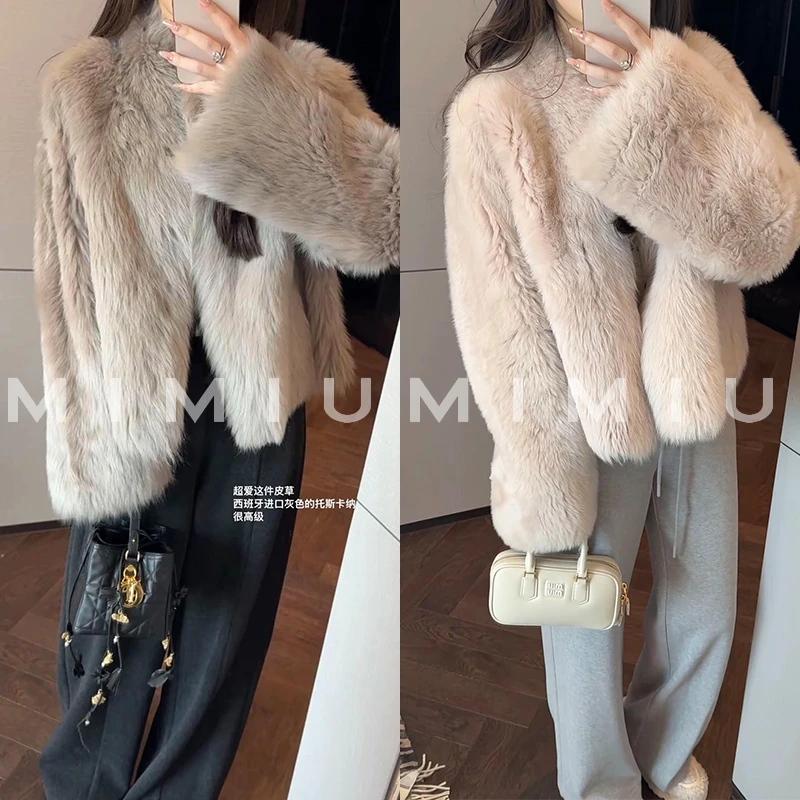 【mimius】U 高奢西班牙进口托斯卡纳皮毛一体外套 汉服 G10100