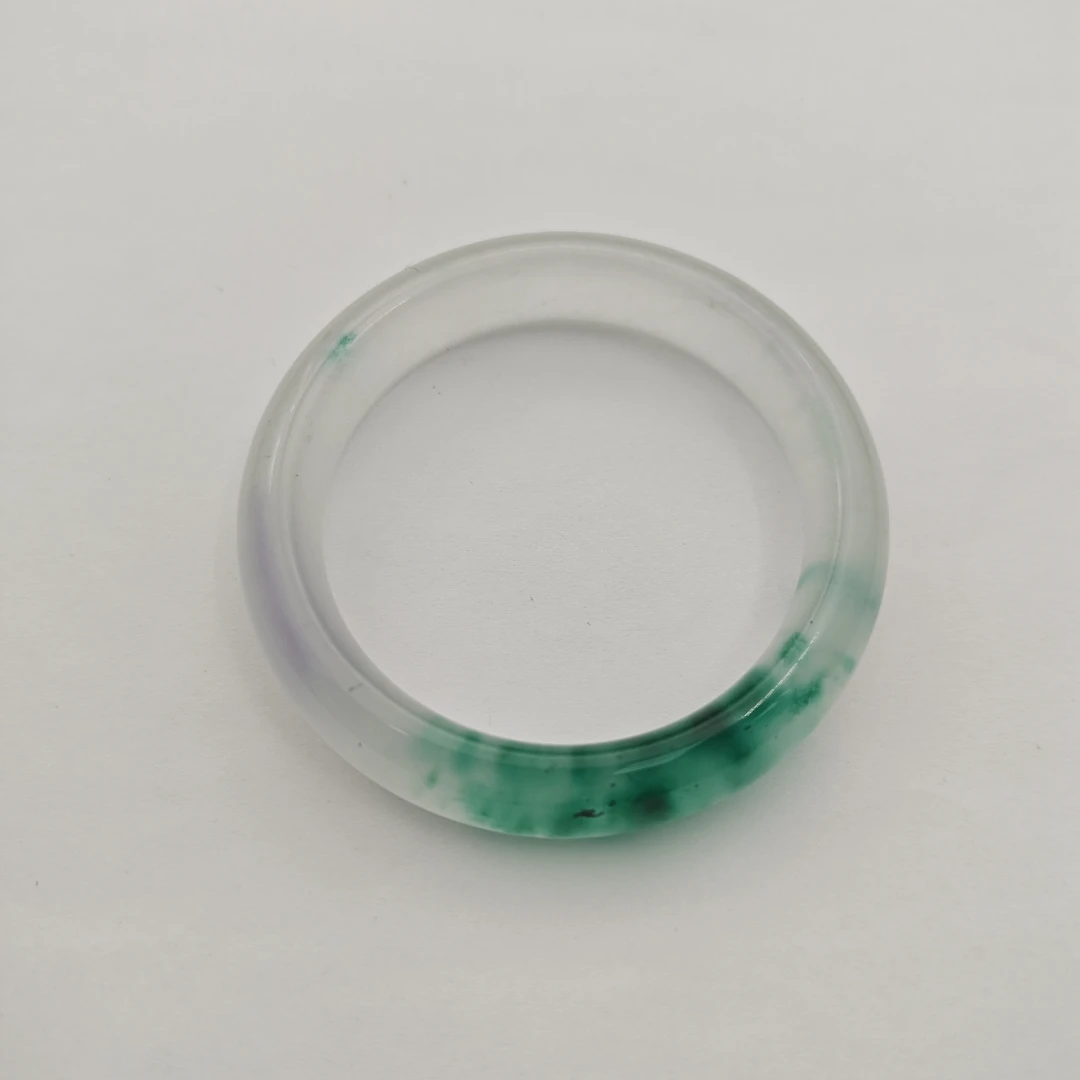 【顾佳珠宝】【证书+礼盒】精美石英岩玉飘花手镯多样性发其一BZ19590