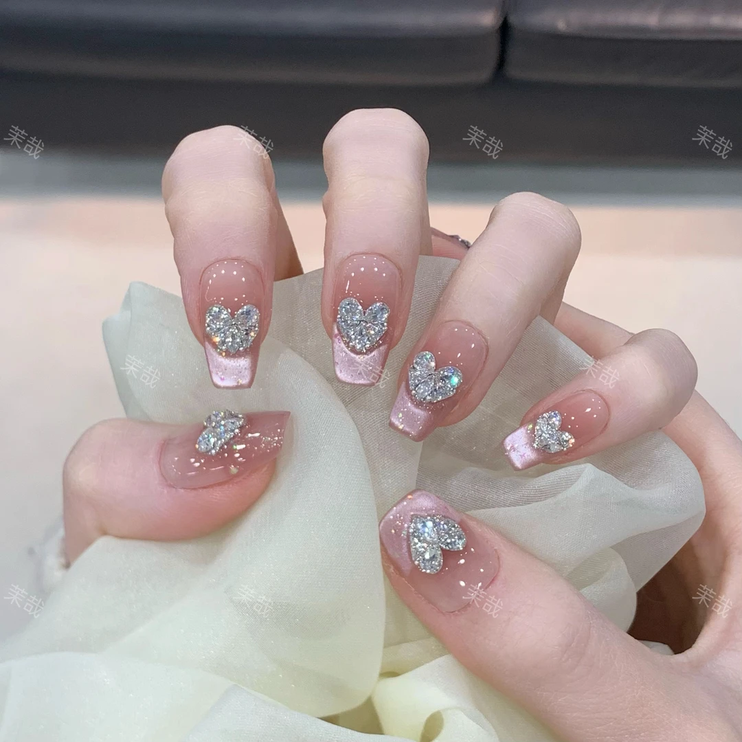 茉哉瑞瑞【心动瞬间】纯手工定制美甲拆卸穿戴甲A3570