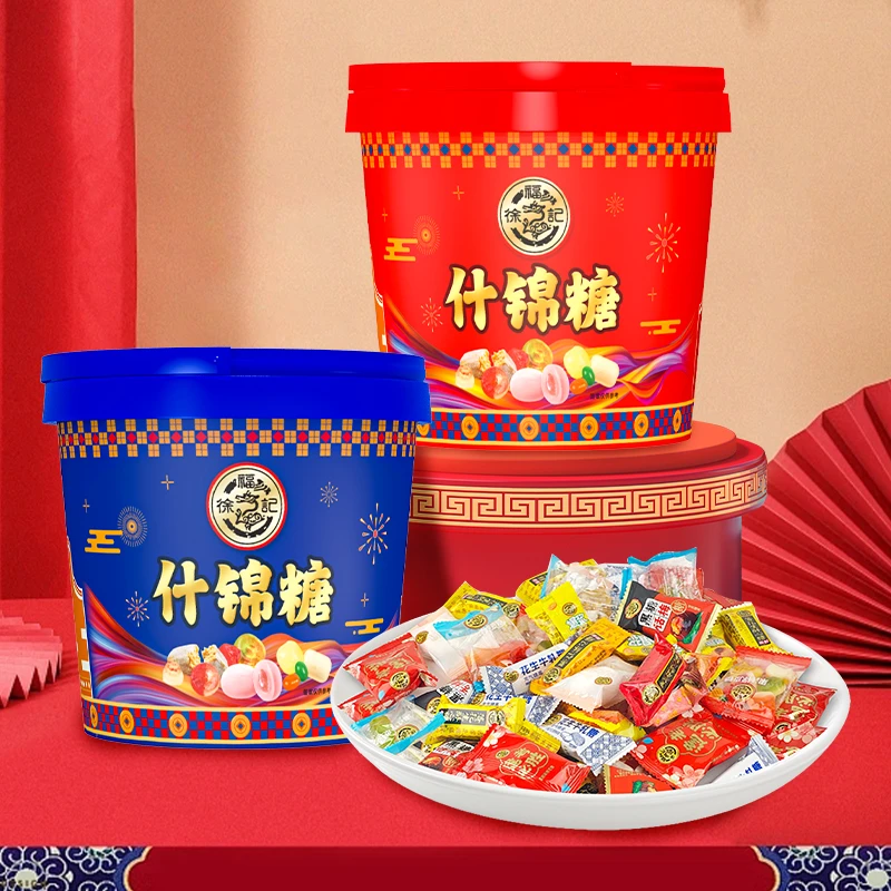 徐福记什锦糖桶180g混合口味年货送礼走亲访友