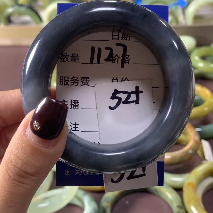 蛇纹石玉未镶嵌手镯1127