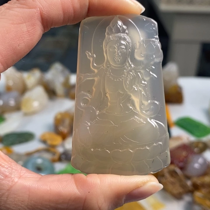 玛瑙/玉髓吊坠(不含链)未镶嵌