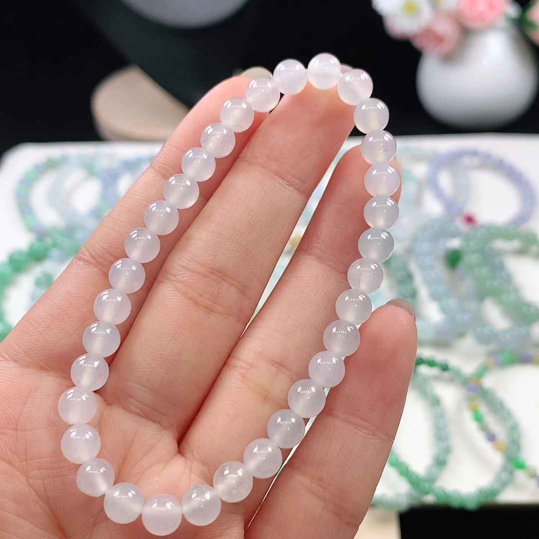 翡翠未镶嵌手链5.8mm