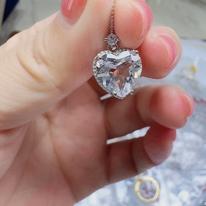 吊坠925银合成立方氧化锆