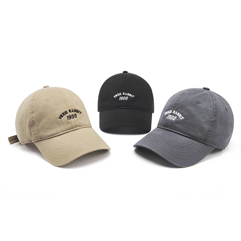 FREE RABBITⅡ 1990刺绣软顶  休闲棒球帽夏季户外大头围男女同款
