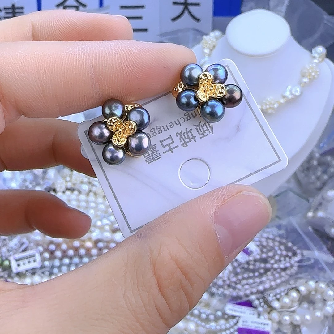 银S925镶嵌项链定制933淡水珍珠