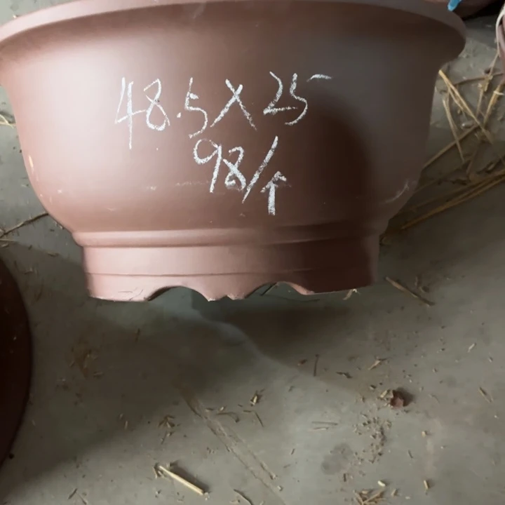 紫砂花盆160-2。          48.5-25