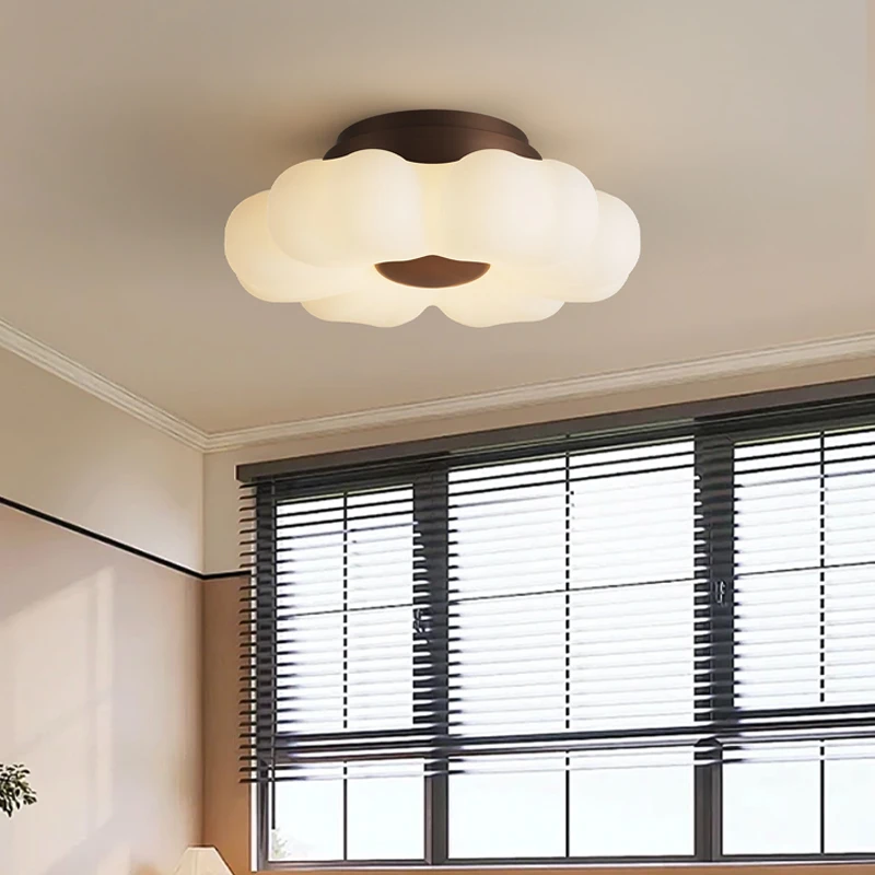 法式卧室吸顶灯吊灯中古奶油书房主卧网红新款全光谱casagd