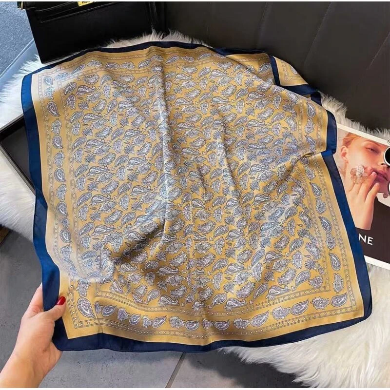 CL57 金腰果  70*70左右 围巾