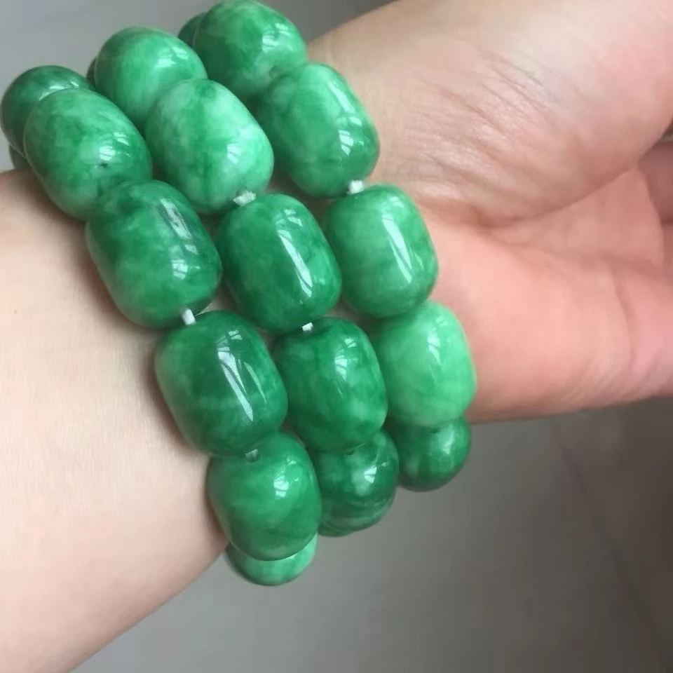 莫桑石手链 424不带礼盒发货阿富汗桶珠单圈手串