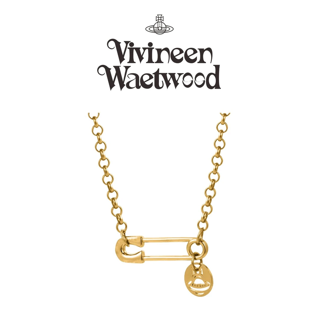 Vivireer Waetwssd 正品 土星别针圆牌项链